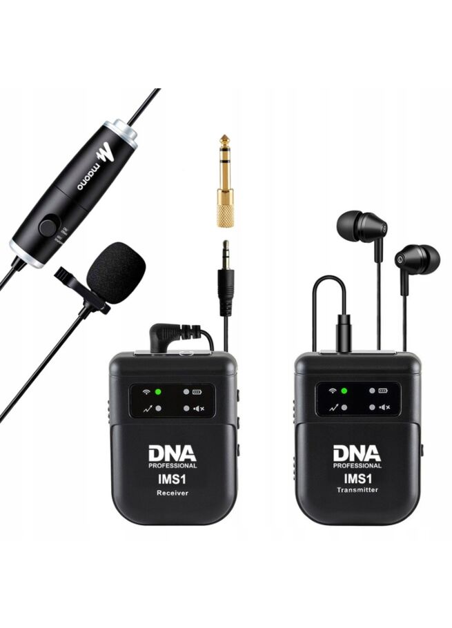 DNA IMS1 bezprzewodowy system transmisji audio 2,4 GHz mono/stereo nadajnik odbiornik USB-C słuchawki + mikrofon MAONO zestaw