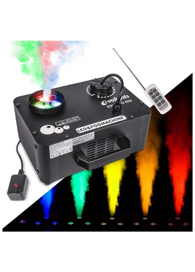 EVOLIGHTS ERUPTO 900 vertical smoke fog machine LED remote control