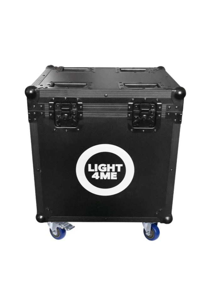 LIGHT4ME FOCUS 200W BEAM CASE 2IN1 skrzynia transportowa na 2 głowice ruchome akcesoria 4 kółka mechanizm blokady