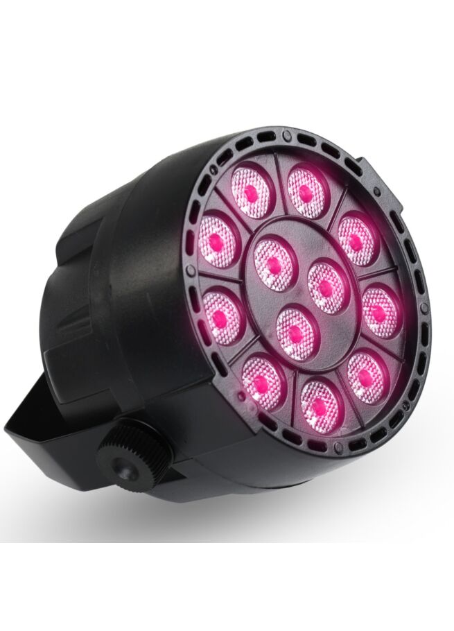 LIGHT4ME PAR 18W RGB reflektor sceniczny oświetlenie imprezowe DJ LED DMX uchwyt montażowy sterowanie dźwiękiem