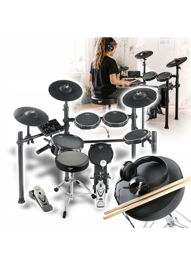 V-TONE ED PRO 1 perkusja elektroniczna + stołek + słuchawki zestaw 