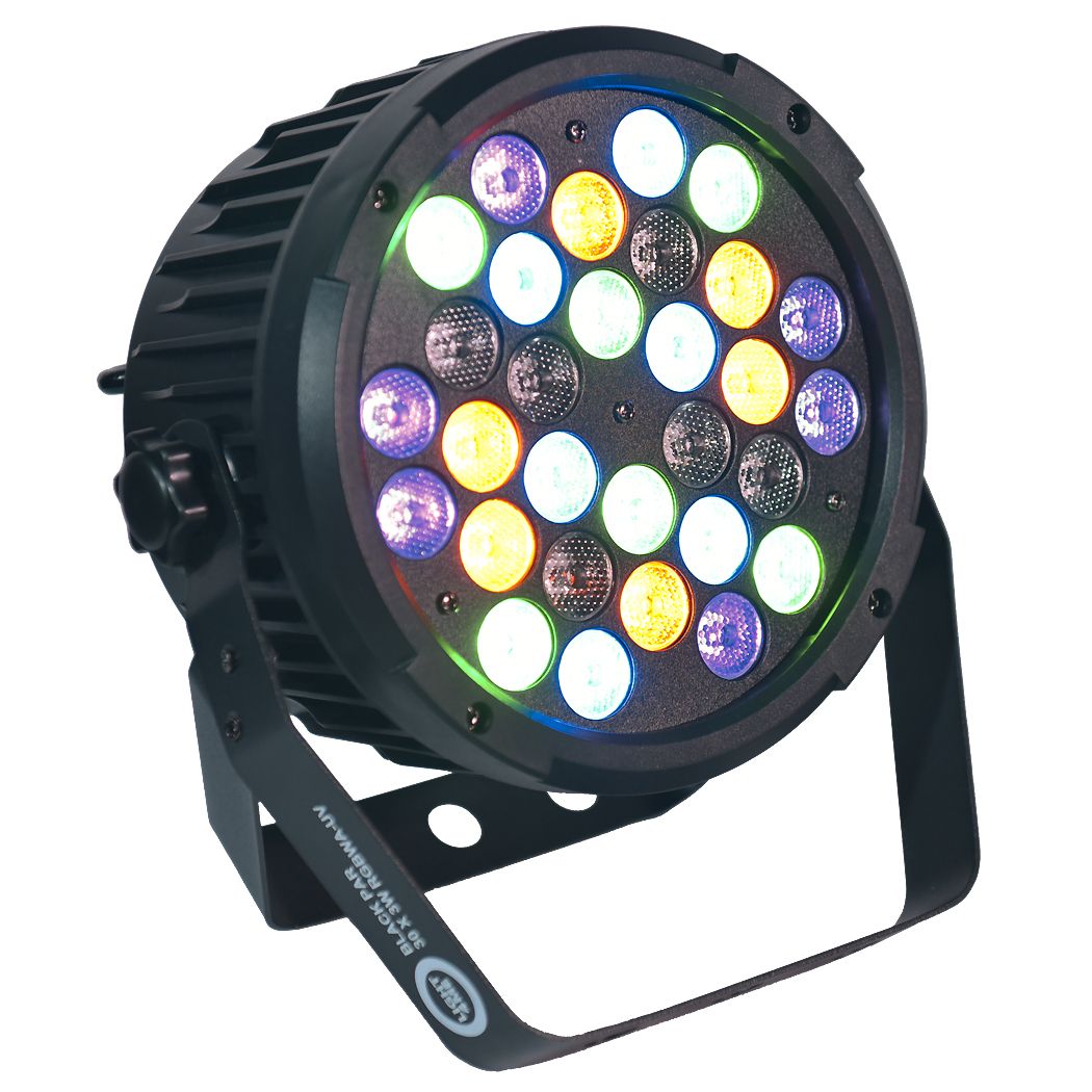 LIGHT4ME BLACK PAR 30x3W RGBA-UV LED mocny