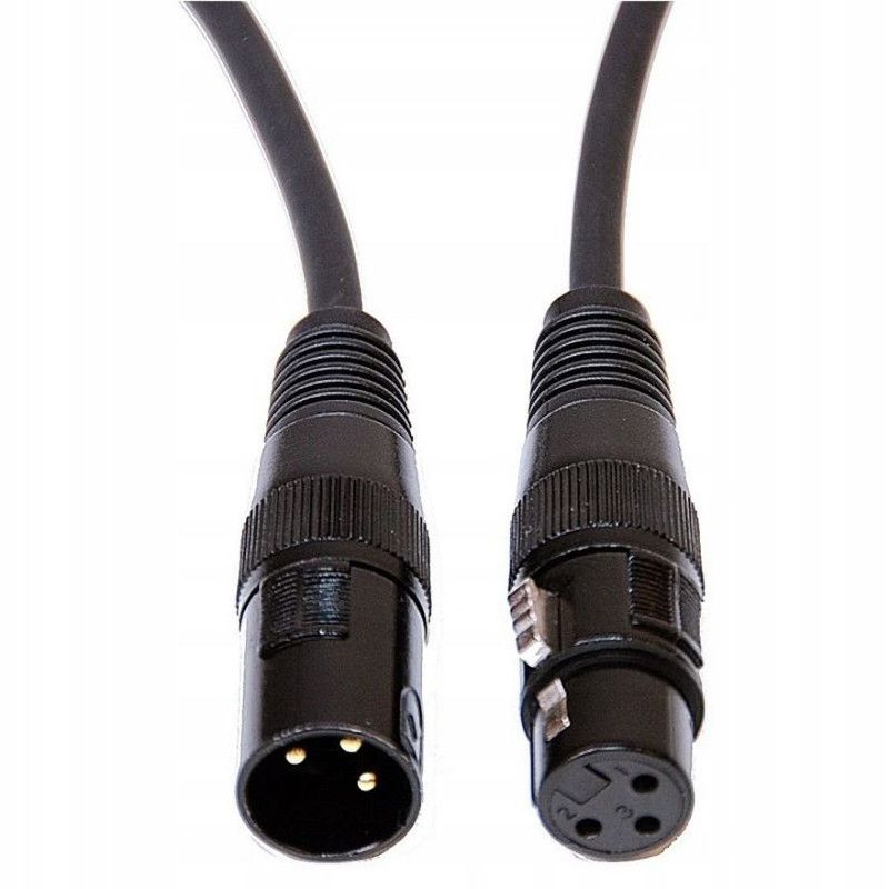 CABLE4ME przewód kabel DMX 3Pin 1m do świateł