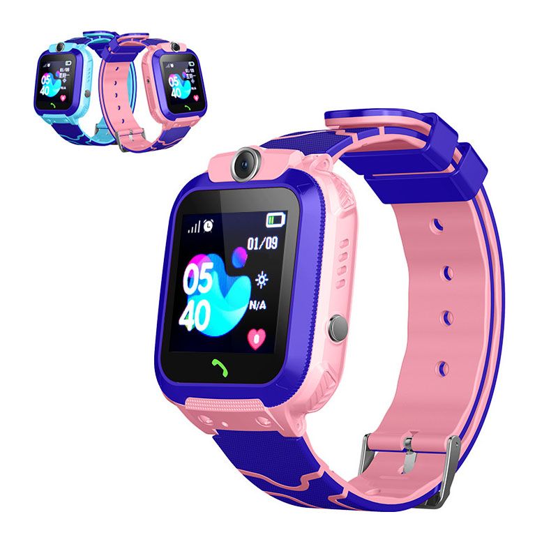 NN Q12 PINK smartwatch zegarek dla dzieci lokalizator LBS/GSM