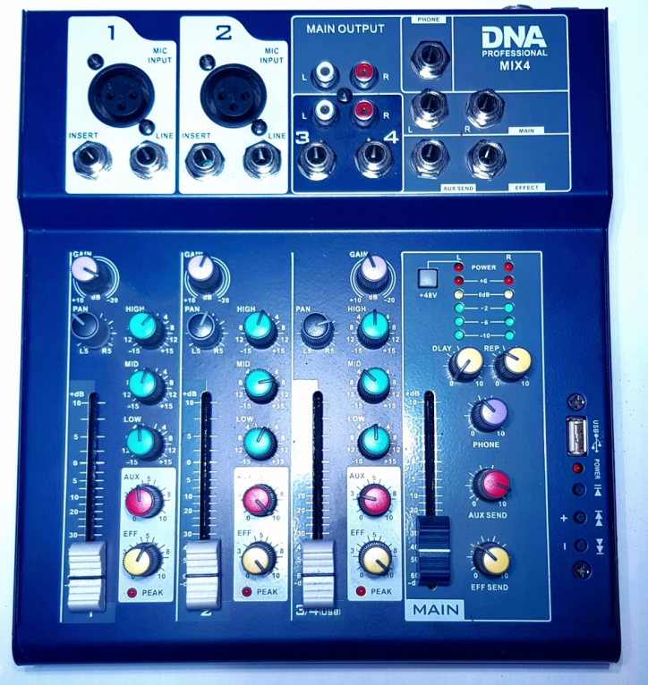 DNA MIX 4 mikser analogowy mikser audio POWYSTAWOWY