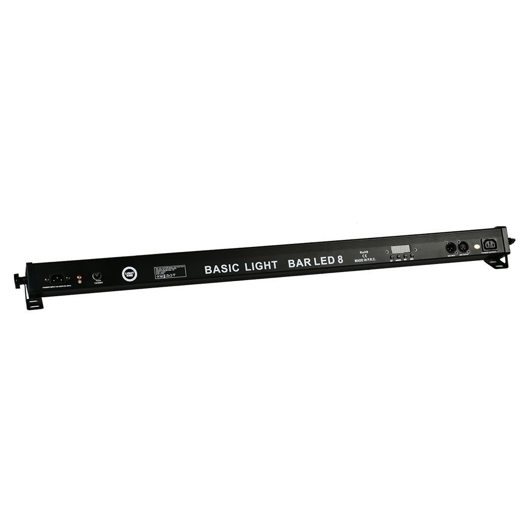 LIGHT4ME BASIC LIGHT BAR LED 8 RGB MKII listwa belka czarna BK + pilot IR SET4