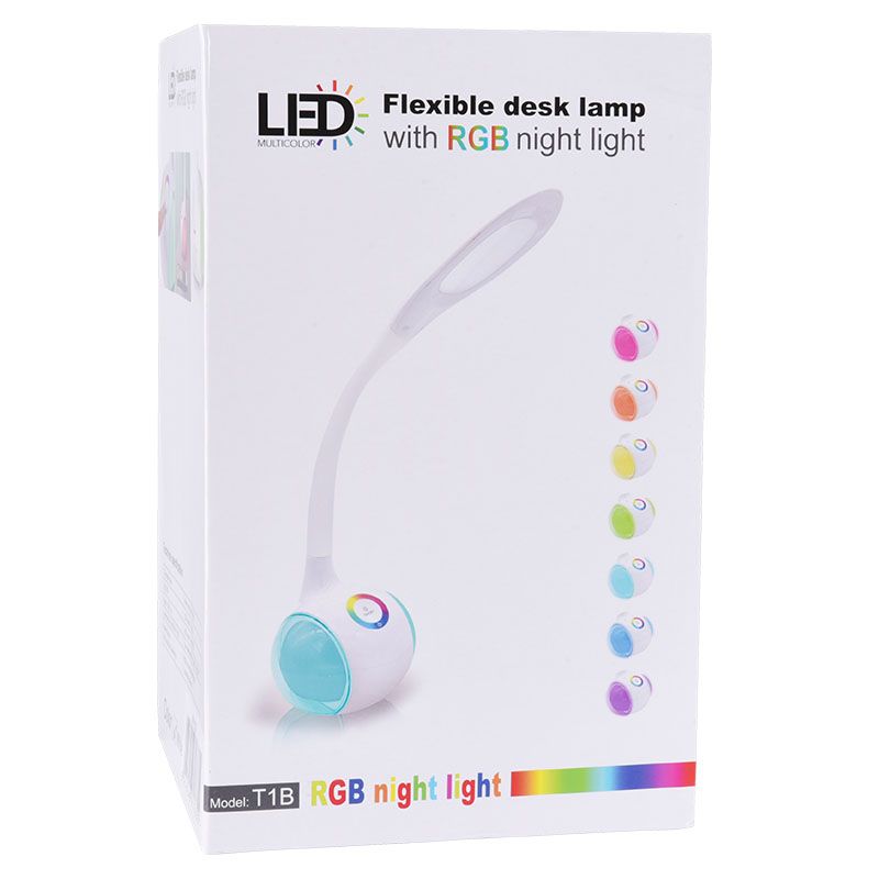 NN LD2 T1B lampka biurkowa akumulatorowa USB LED RGB