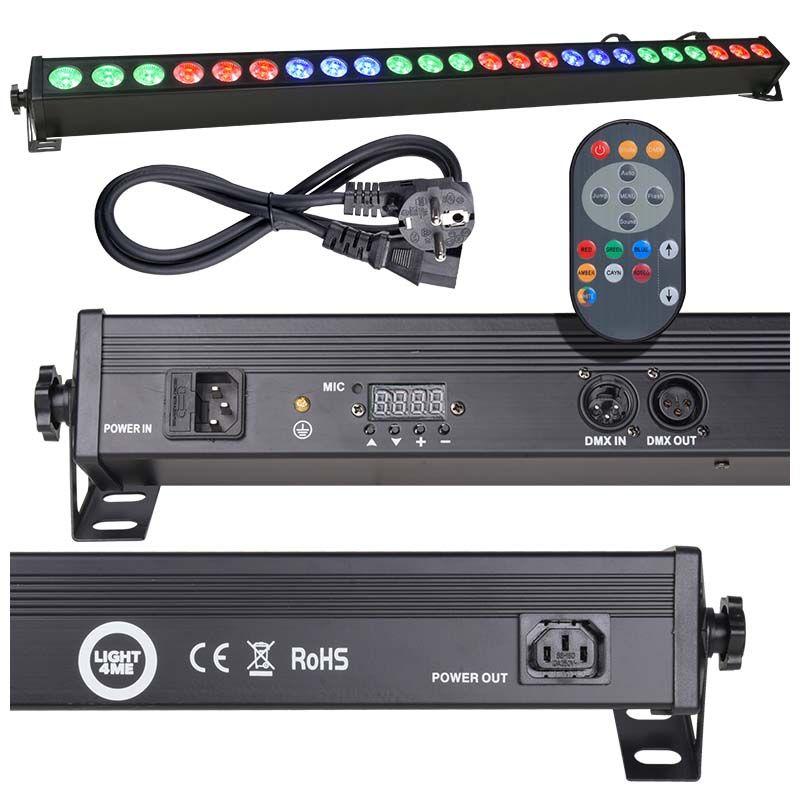 LIGHT4ME DECO BAR 24 RGB IR LED bar + remote