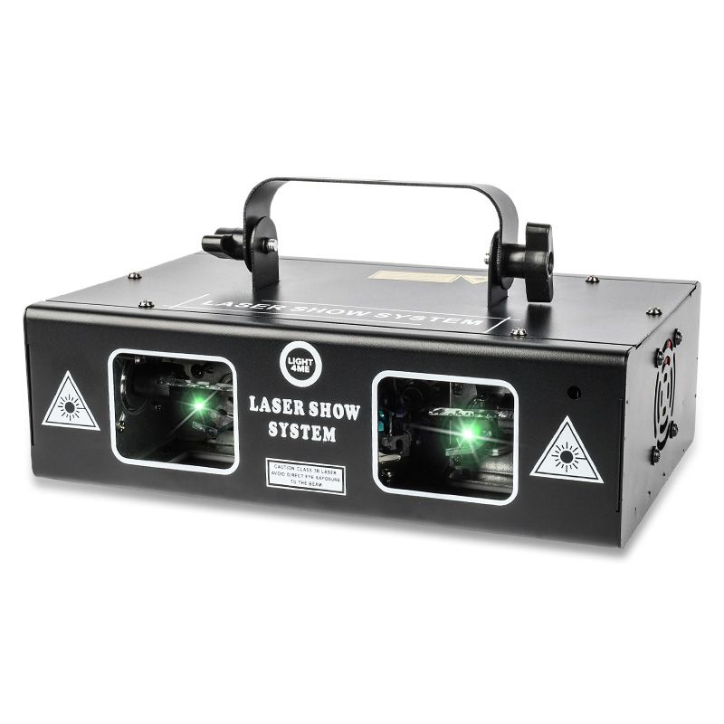 LIGHT4ME LASER RGB GEOMETRIC 350mW projektor laserowy rzutnik sceniczny skaner dyskotekowy