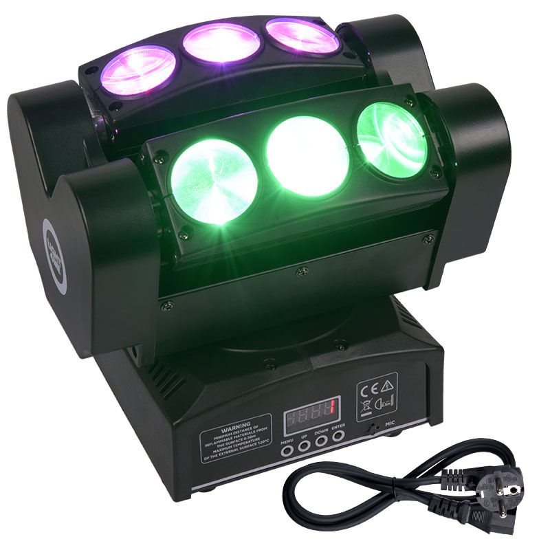 LIGHT4ME SPIDER HEAD 6x10 disco effect moving head