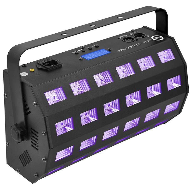 LIGHT4ME UV 24 + STROBE DMX reflektor ultrafioletowy stroboskop efekt LED