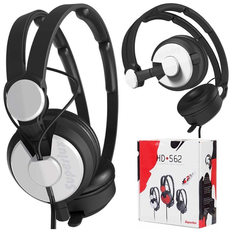 SUPERLUX HD 562 WH słuchawki nauszne białe