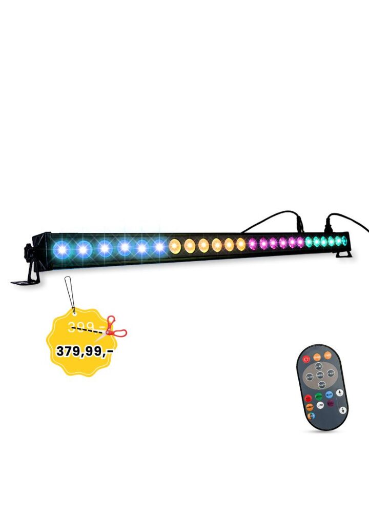 LIGHT4ME DECO BAR 24 RGBA IR listwa oświetleniowa belka LED oświetlenie sceniczne pilot