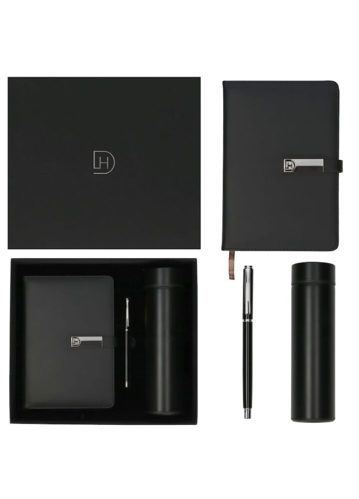 DH Line Notes Długopis Termos Black Silver zestaw czarny srebrny prezent upominek święta gwiazdka