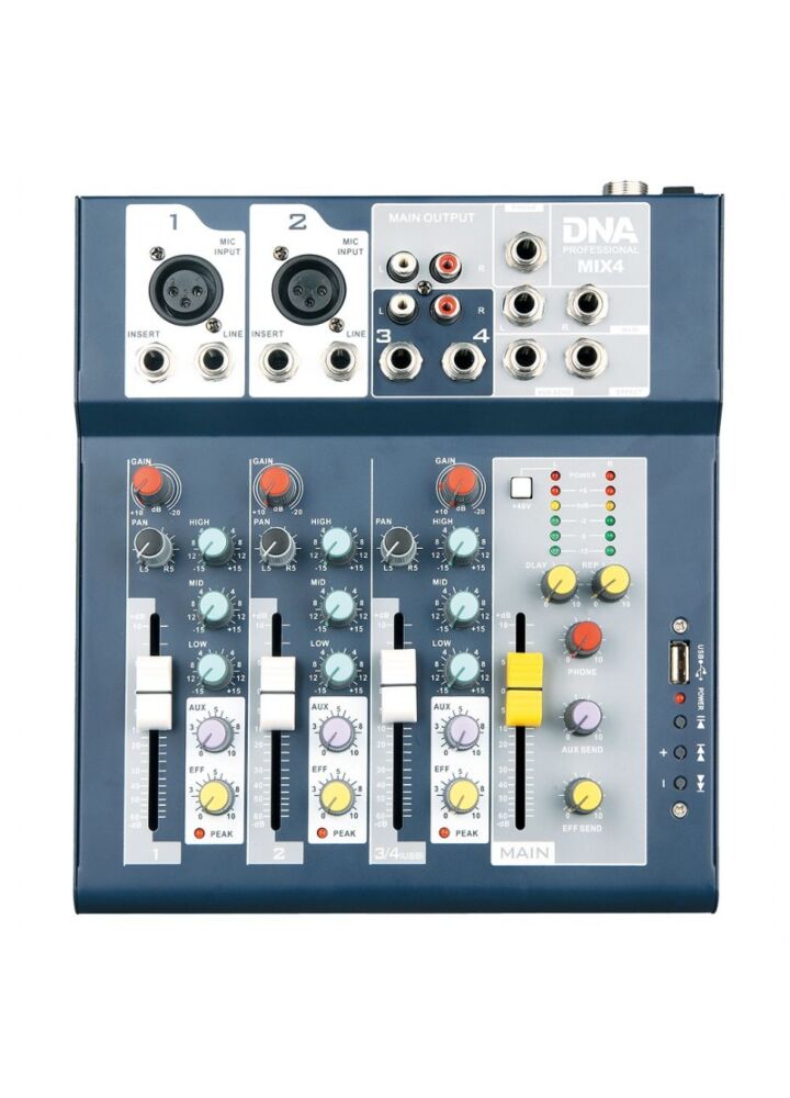 DNA MIX 4 mikser analogowy mikser audio POWYSTAWOWY