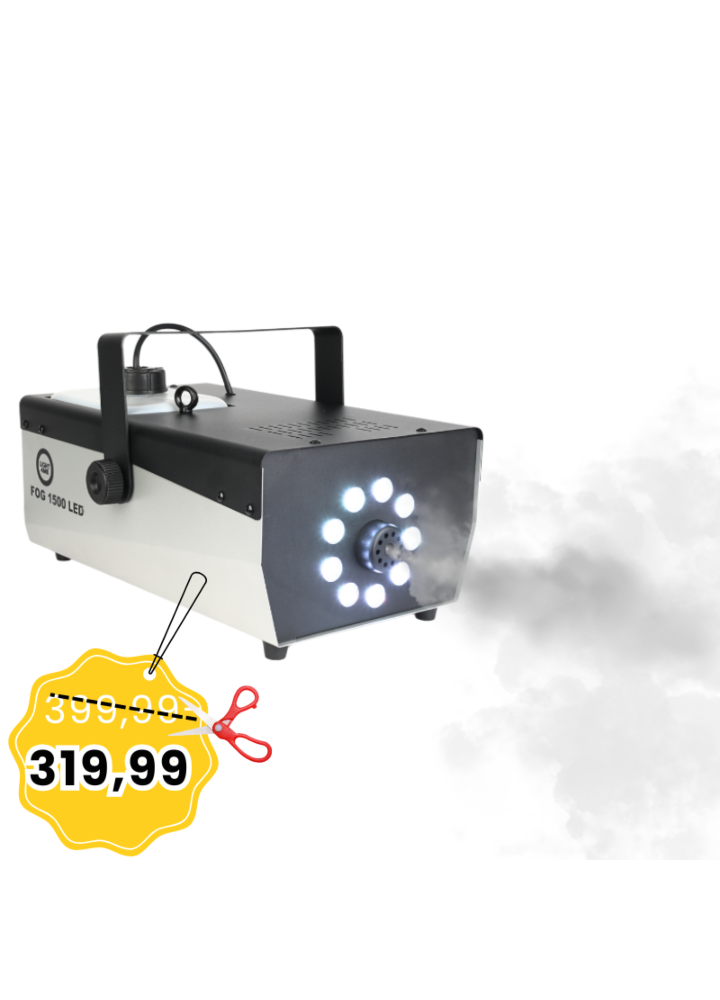LIGHT4ME FOG 1500 LED V2 wytwornica dymu mgły pilot
