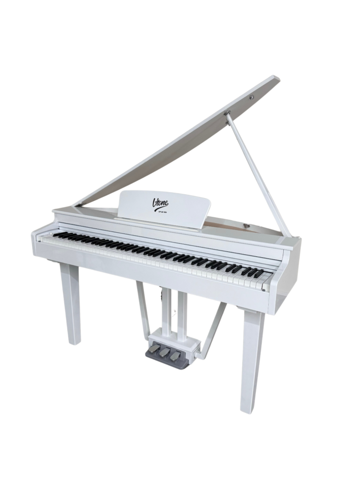 V-TONE GP-88 WH pianino cyfrowe grand piano stacjonarne białe ważone klawisze klawiatura młoteczkowa USB-B AUX IN LINE OUT 2 wyjścia słuchawkowe