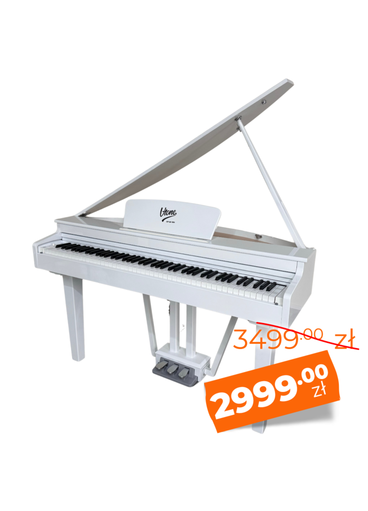 V-TONE GP-88 WH pianino cyfrowe grand piano stacjonarne białe ważone klawisze klawiatura młoteczkowa USB-B AUX IN LINE OUT 2 wyjścia słuchawkowe