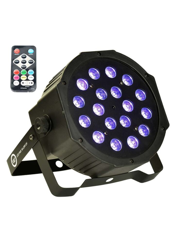 LIGHT4ME LED PAR 18x3W UV reflektor ultrafioletowy