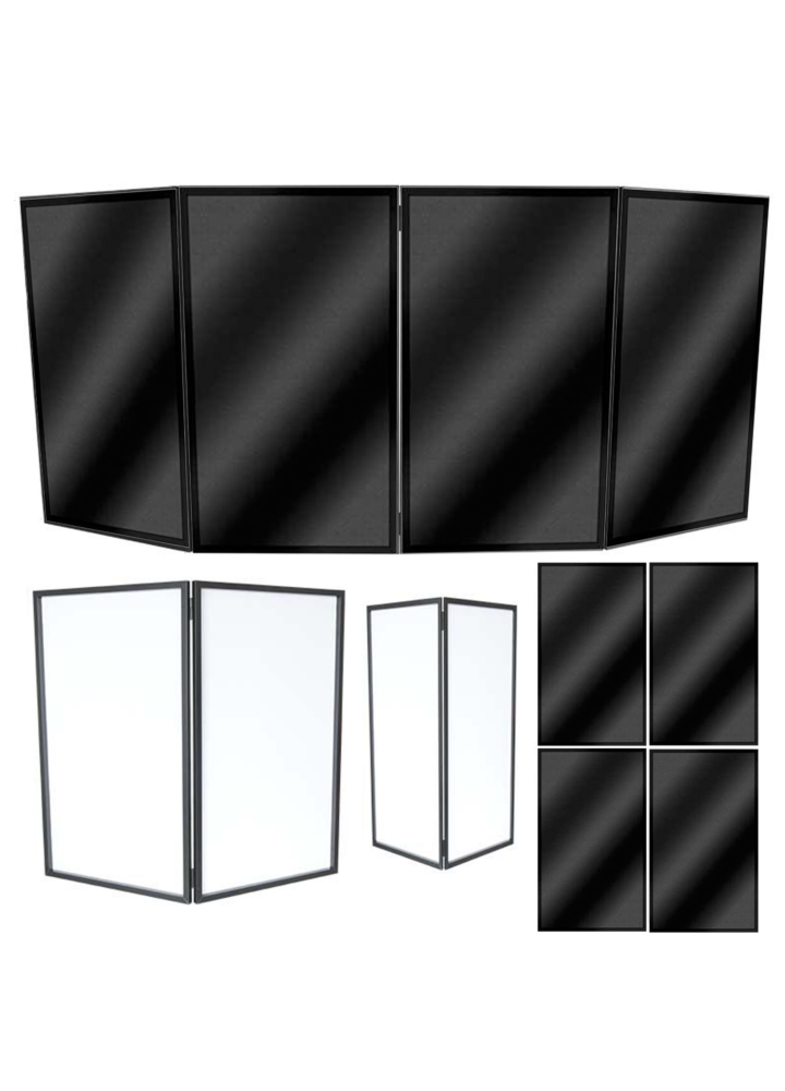 STAND4ME DJ PARAWAN COMPACT osłona ekran + materiał czarny osłona komplet 4 szt.