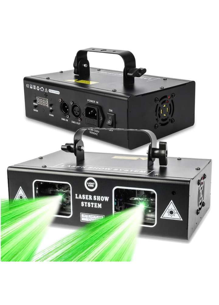 LIGHT4ME LASER RGB GEOMETRIC 350mW projektor laserowy rzutnik sceniczny skaner dyskotekowy