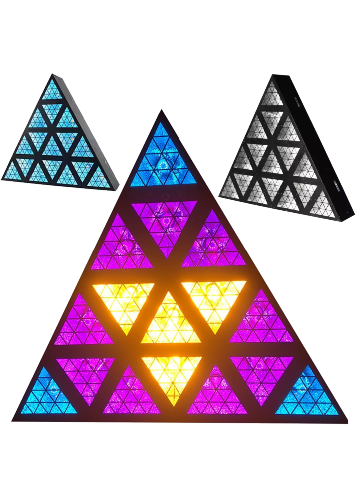 LIGHT4ME TRIANGIS efekt świetlny LED 64x2W RGBA oświetlenie klubowe dyskotekowe DJ na imprezę