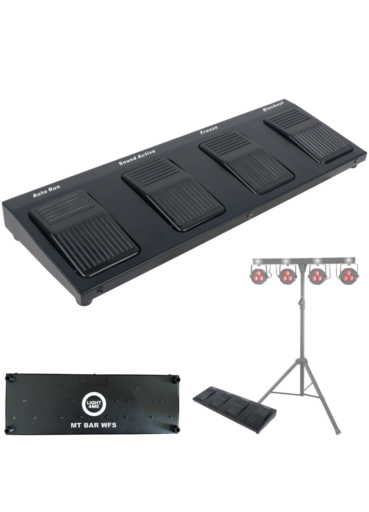 LIGHT4ME MT BAR WFS bezprzewodowy sterownik nożny do zestawu oświetleniowego MT BAR 1-3 433 MHz