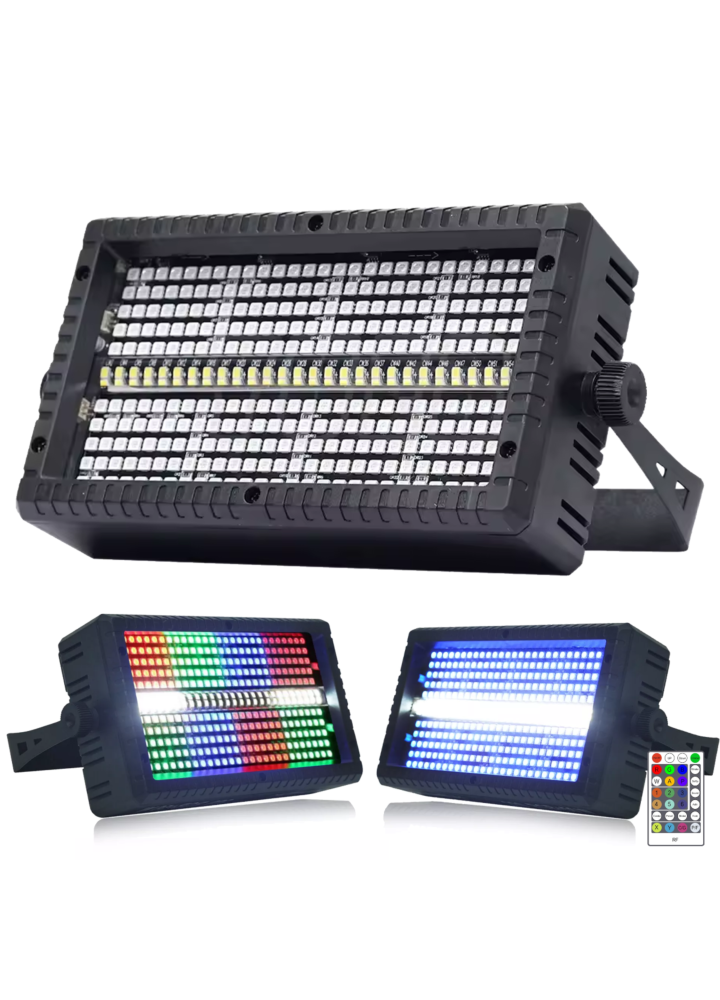 LIGHT4ME AURI STROBE stroboskop blinder oświetlacz efekt świetlny 24x1W CW/A + 240x0,2W RGB LED