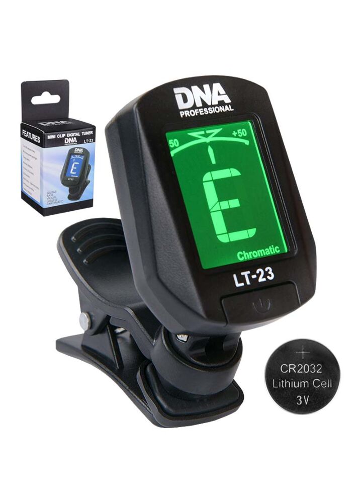 DNA LT23 stroik tuner na klips do gitary basu ukulele skrzypiec chromatyczny
