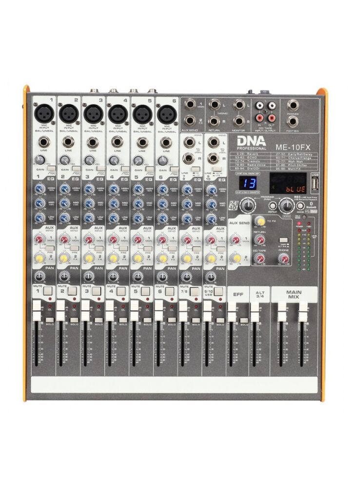 DNA ME-10FX mikser audio - 10 kanał USB Bluetooth