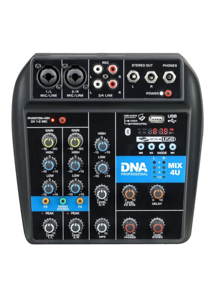DNA MIX 4U mikser audio USB MP3 Bluetooth analogowy 4 kanały