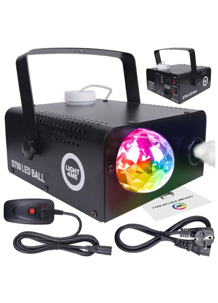LIGHT4ME S 700W LED BALL wytwornica dymu mgły efekt LED flower POWYSTAWOWY