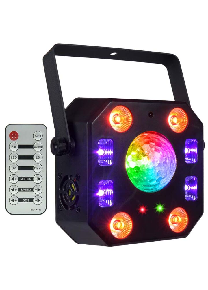 LIGHT4ME TURBO FLOWER disco effect LED PAR UV ball laser strobe