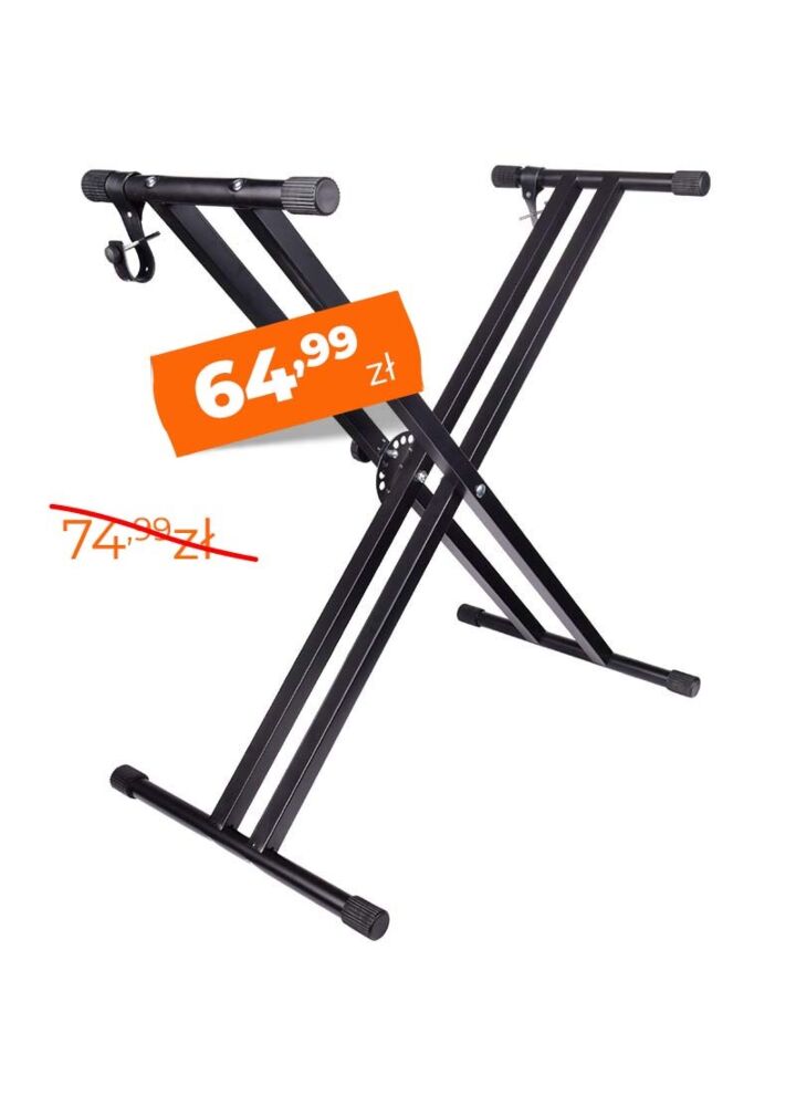 NN X4 statyw klawiszowy pod keyboard pianino cyfrowe krzyżowy składany podwójny