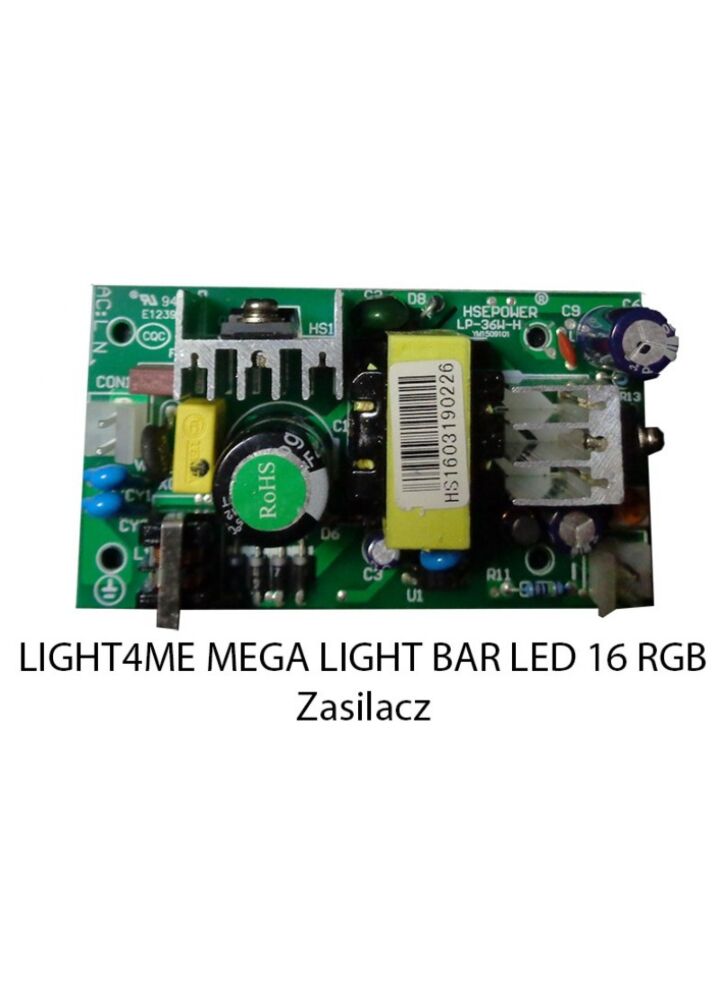 Z. LIGHT4ME MEGA LIGHT BAR LED 16 RGB ZASILACZ