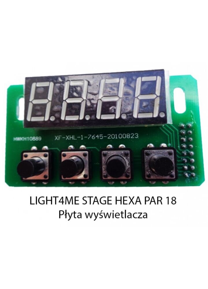 Z. LIGHT4ME STAGE HEXA PAR 18 PŁYTA WYŚWIETLACZA