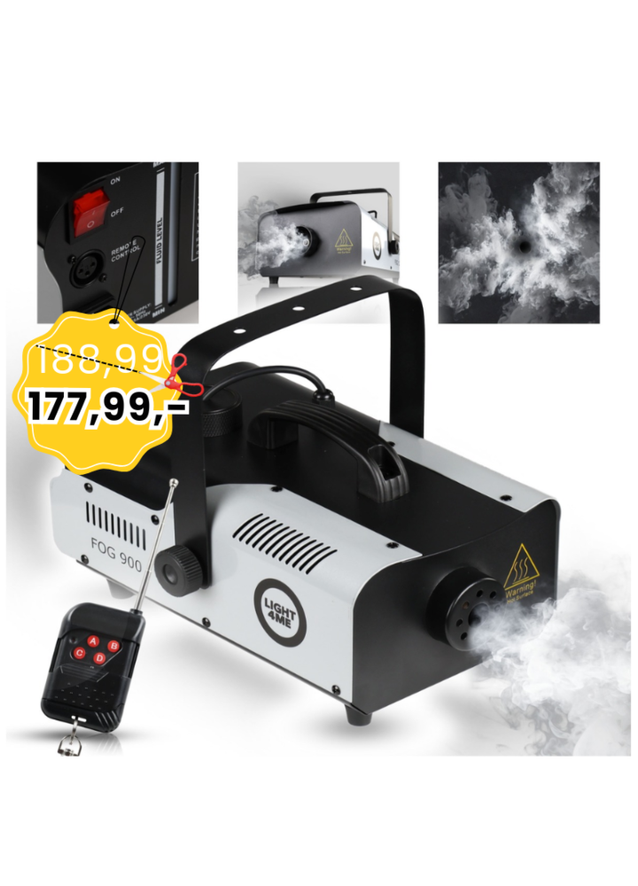 LIGHT4ME FOG 900 wytwornica dymu mgły pilot