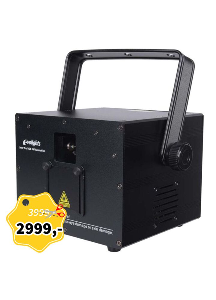 EVOLIGHTS LASER PRO RGB 3W ANIMATION V2 sceniczny dyskotekowy mocny