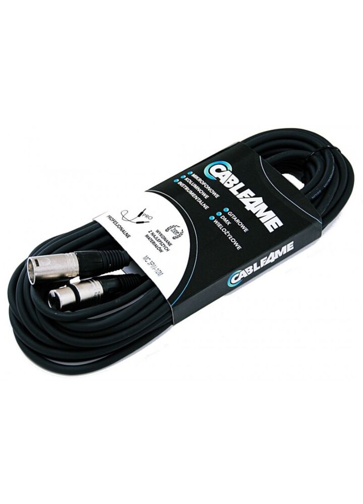 CABLE4ME przewód mikrofonowy sygnałowy XLR/XLR 10m
