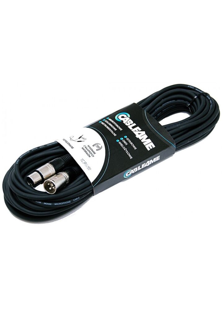 CABLE4ME przewód mikrofonowy sygnałowy XLR/XLR 15m