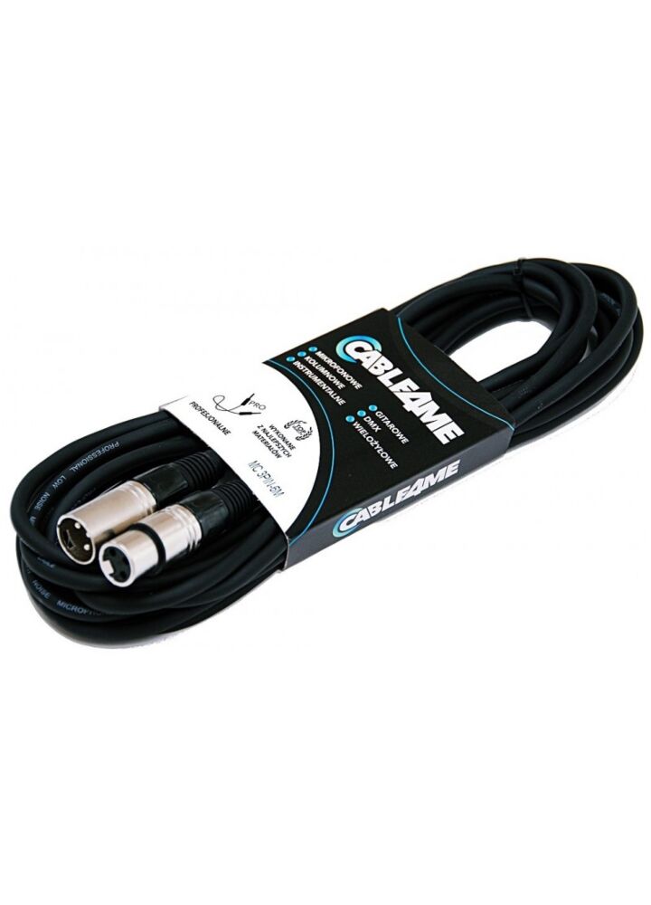 CABLE4ME przewód mikrofonowy sygnałowy XLR/XLR 6m