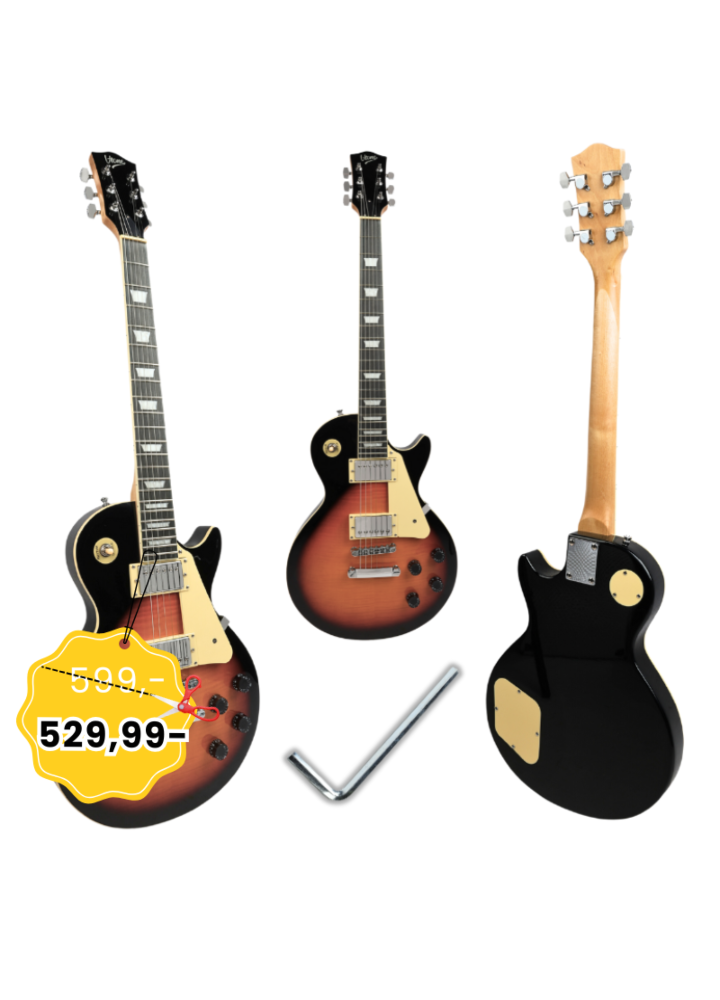 V-TONE GLP39 SBT gitara elektryczna 4/4 Les Paul 39" HH sunburst klucz imbusowy