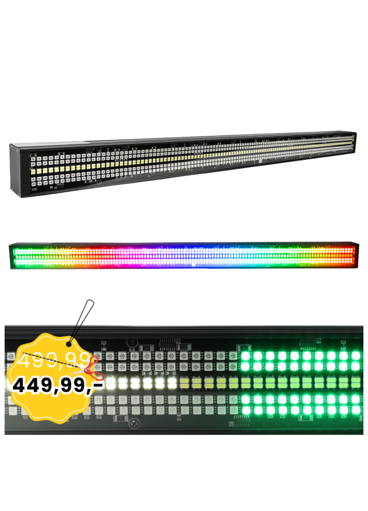 LIGHT4ME STROBE MULTI BAR listwa oświetleniowa stroboskop blinder oświetlacz efekt LED RGB+CW