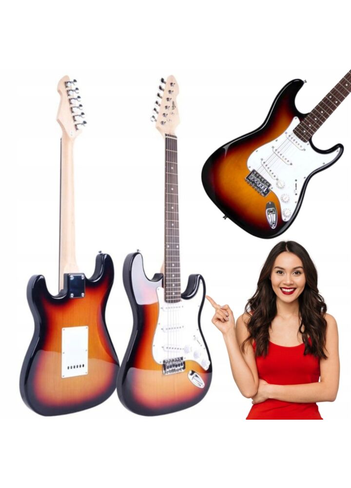 V-TONE EST 22 SB gitara elektryczna 4/4 stratocaster