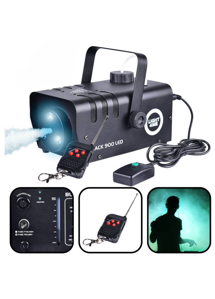 LIGHT4ME BLACK 900 LED wytwornica dymu mgły