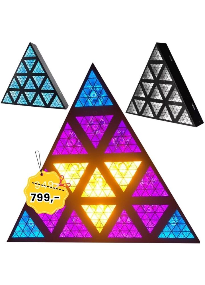 LIGHT4ME TRIANGIS efekt świetlny LED 64x2W RGBA oświetlenie klubowe dyskotekowe DJ na imprezę