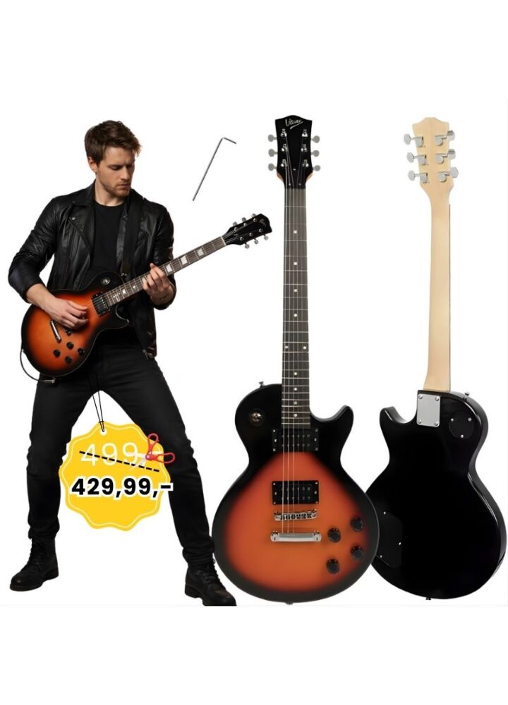 V-TONE ELP39 SB gitara elektryczna 4/4 Les Paul 39" HH sunburst klucz imbusowy
