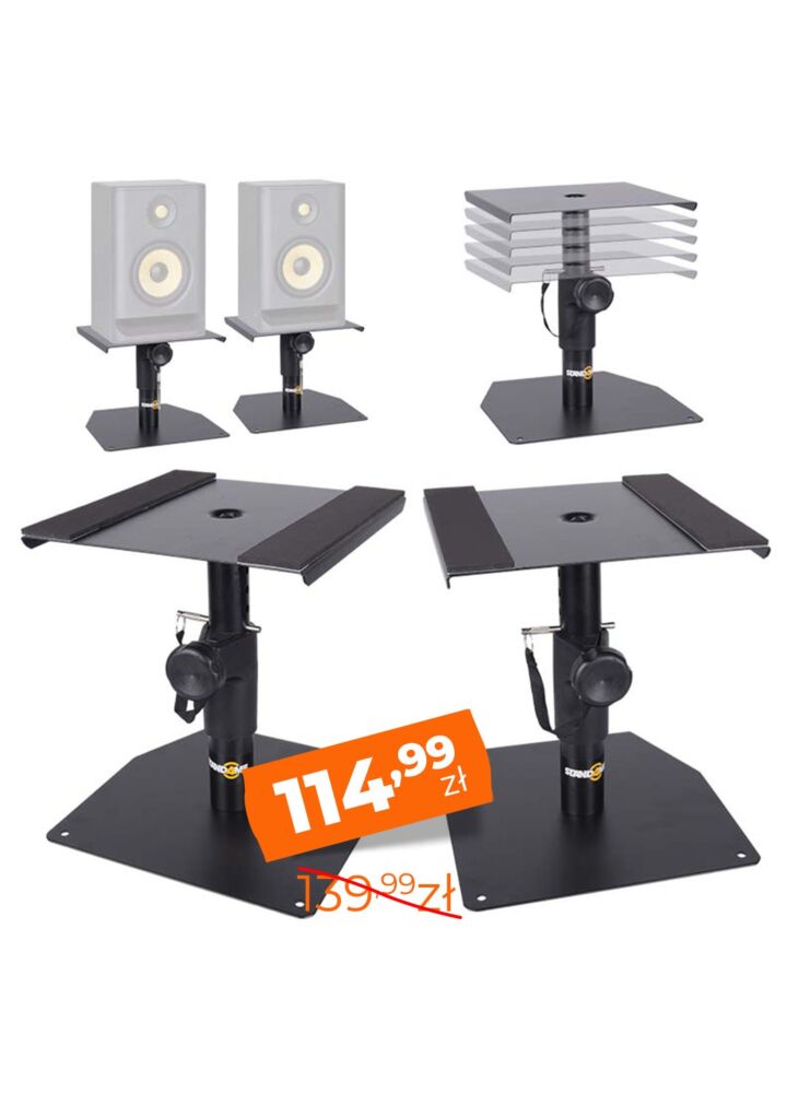 STAND4ME MON 15 statyw pod monitor studyjny odsłuch audio zestaw 2 szt.