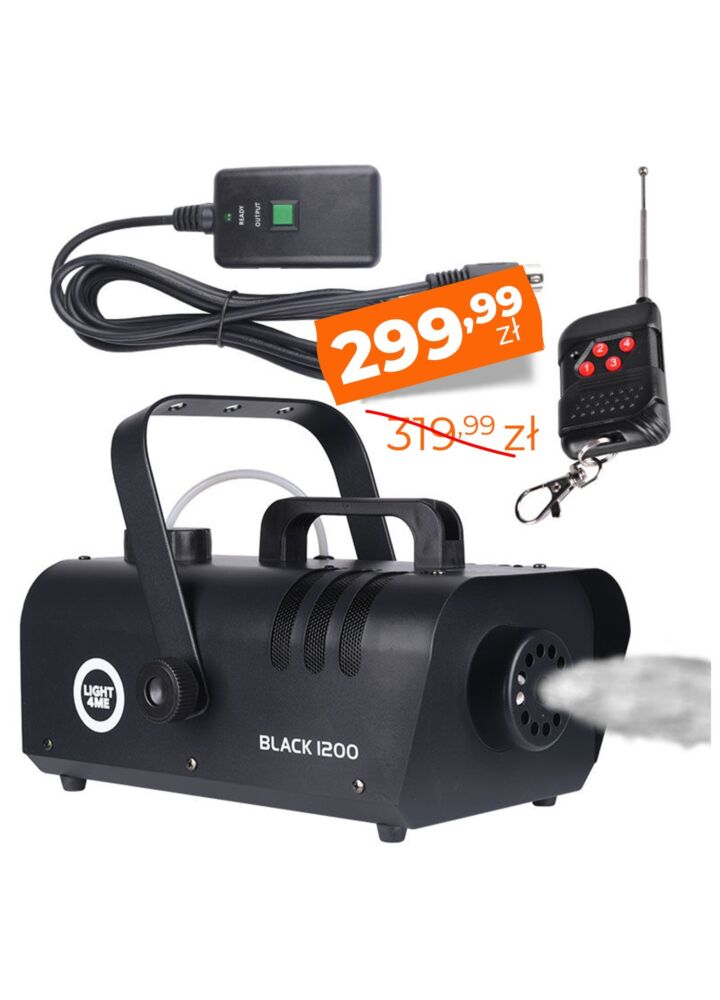 LIGHT4ME BLACK 1200 wytwornica dymu mgły