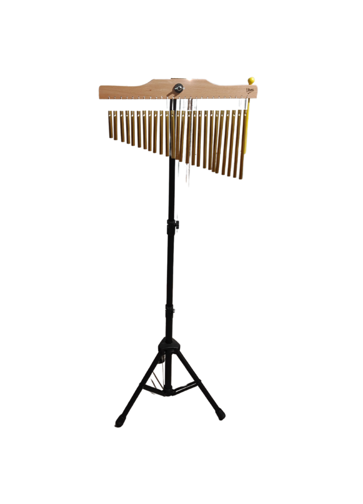 V-TONE CH25 chimesy dzwonki wietrzne drzewo rurowe 25 dzwonków pałeczka perkusyjna statyw stalowy